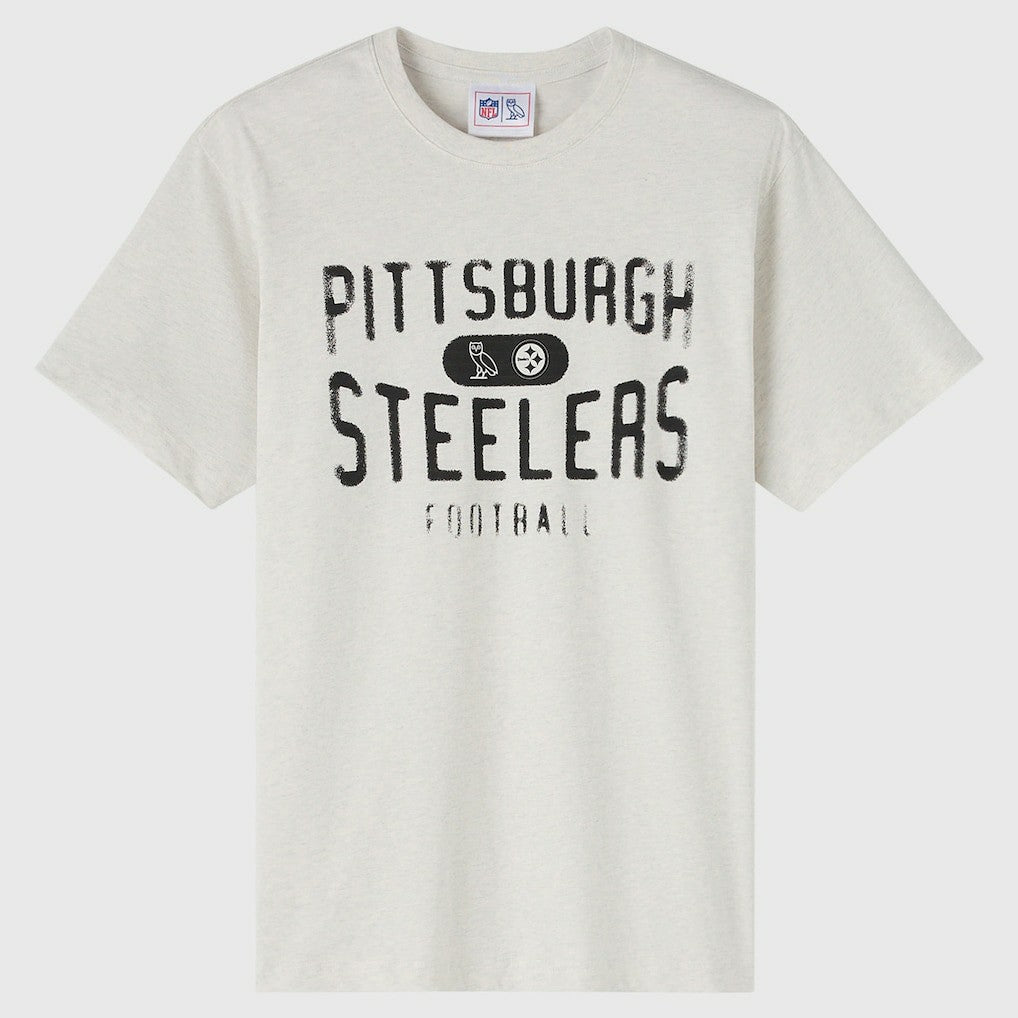 Pittsburgh Steelers OVO x NFL Unisex T-Shirt - Heather Gray - NFL