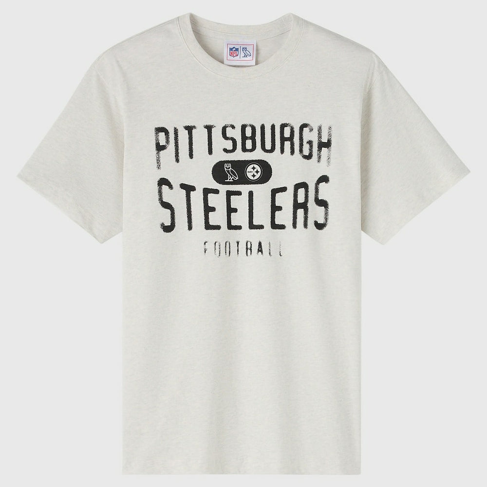 Pittsburgh Steelers OVO x NFL Unisex T-Shirt - Heather Gray - NFL