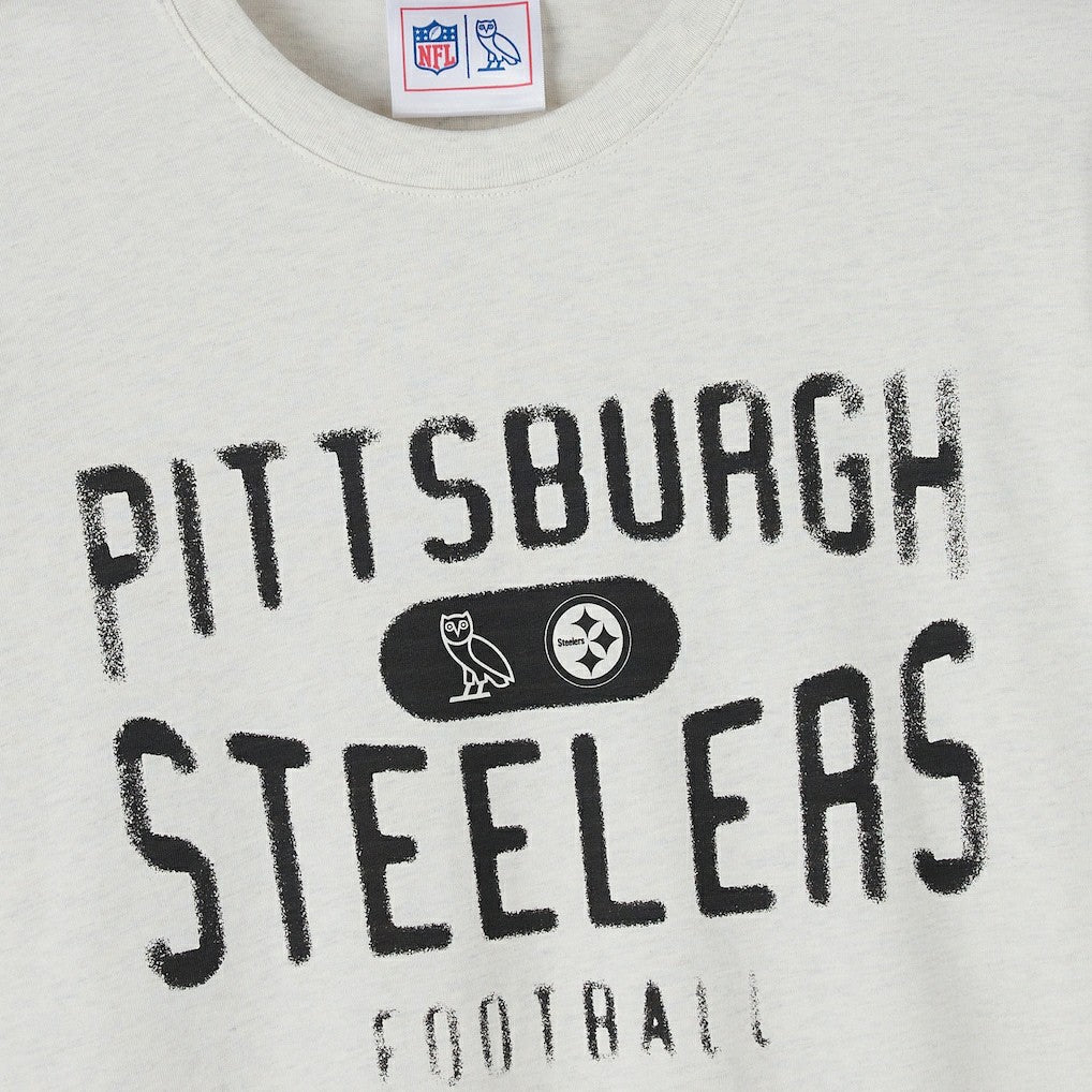 Pittsburgh Steelers OVO x NFL Unisex T-Shirt - Heather Gray - NFL