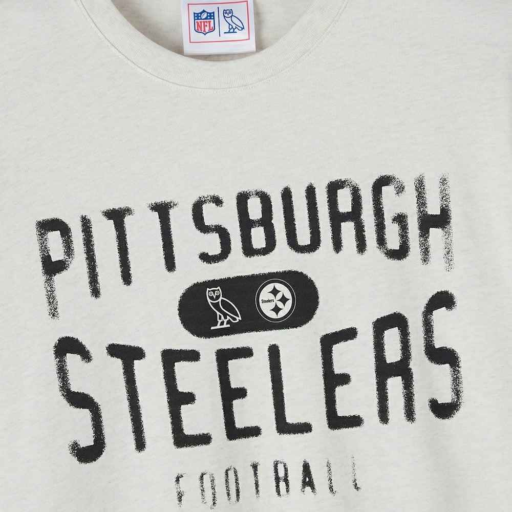 Pittsburgh Steelers OVO x NFL Unisex T-Shirt - Heather Gray - NFL