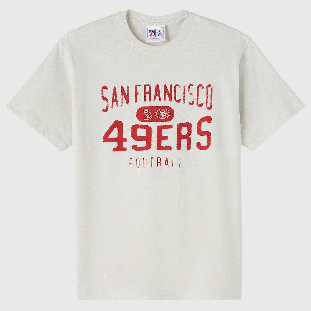 San Francisco 49ers OVO x NFL Unisex T-Shirt - Heather Gray - NFL
