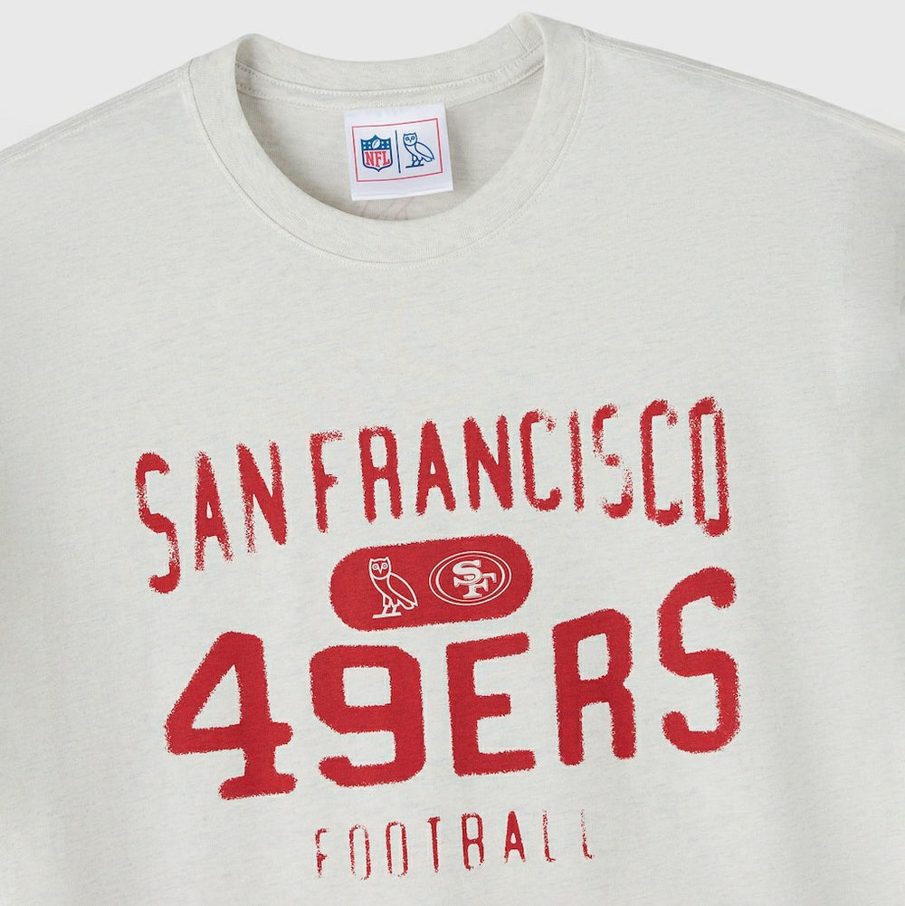 San Francisco 49ers OVO x NFL Unisex T-Shirt - Heather Gray - NFL