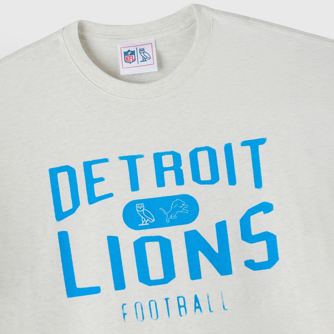 Detroit Lions OVO x NFL Unisex T-Shirt - Heather Gray - NFL