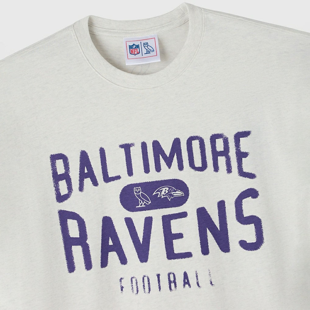 Baltimore Ravens OVO x NFL Unisex T-Shirt - Heather Gray - NFL