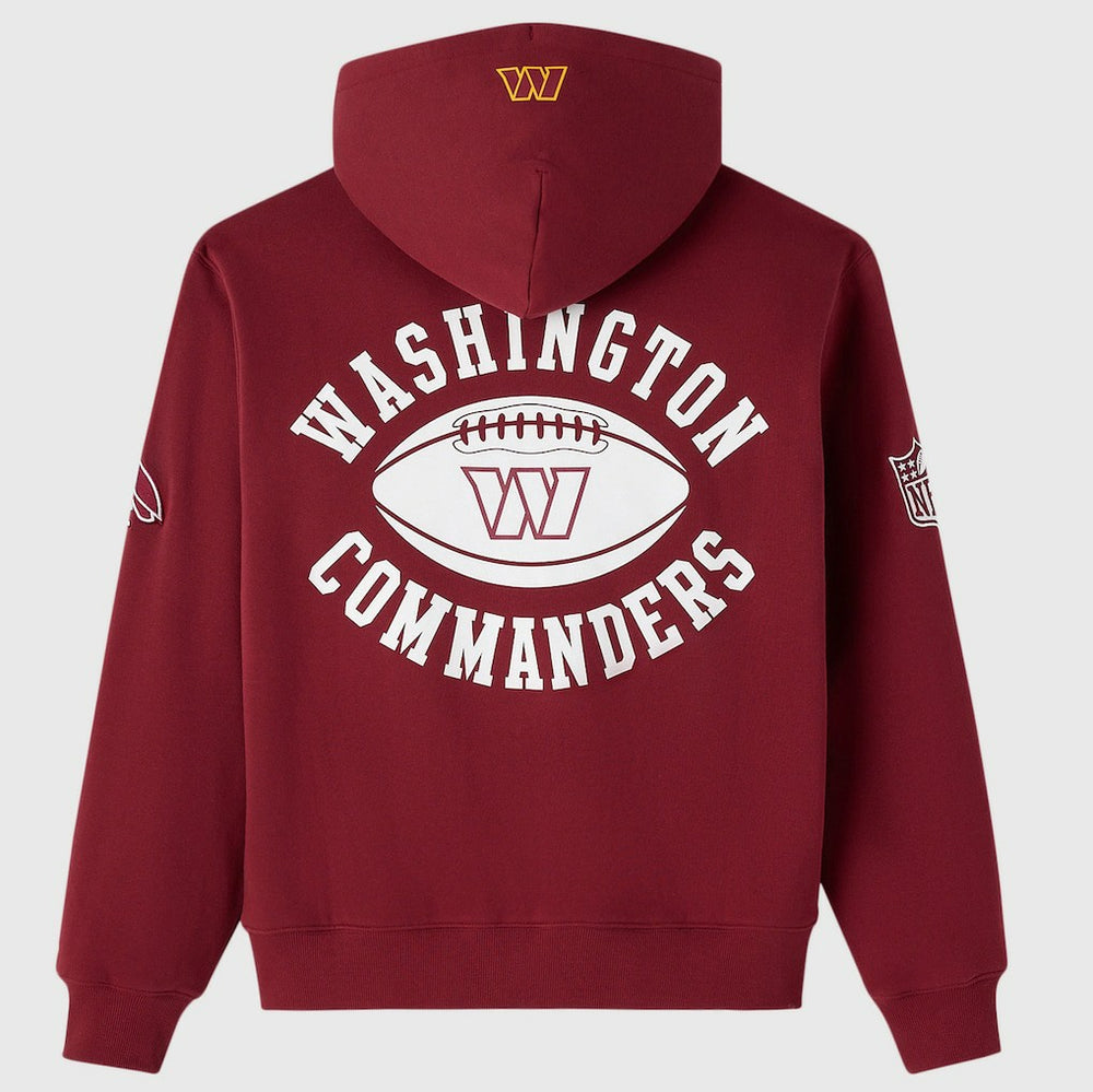 Washington Commanders OVO x NFL Unisex Full-Zip Waffle-Lined Hoodie - Burgundy - NFL