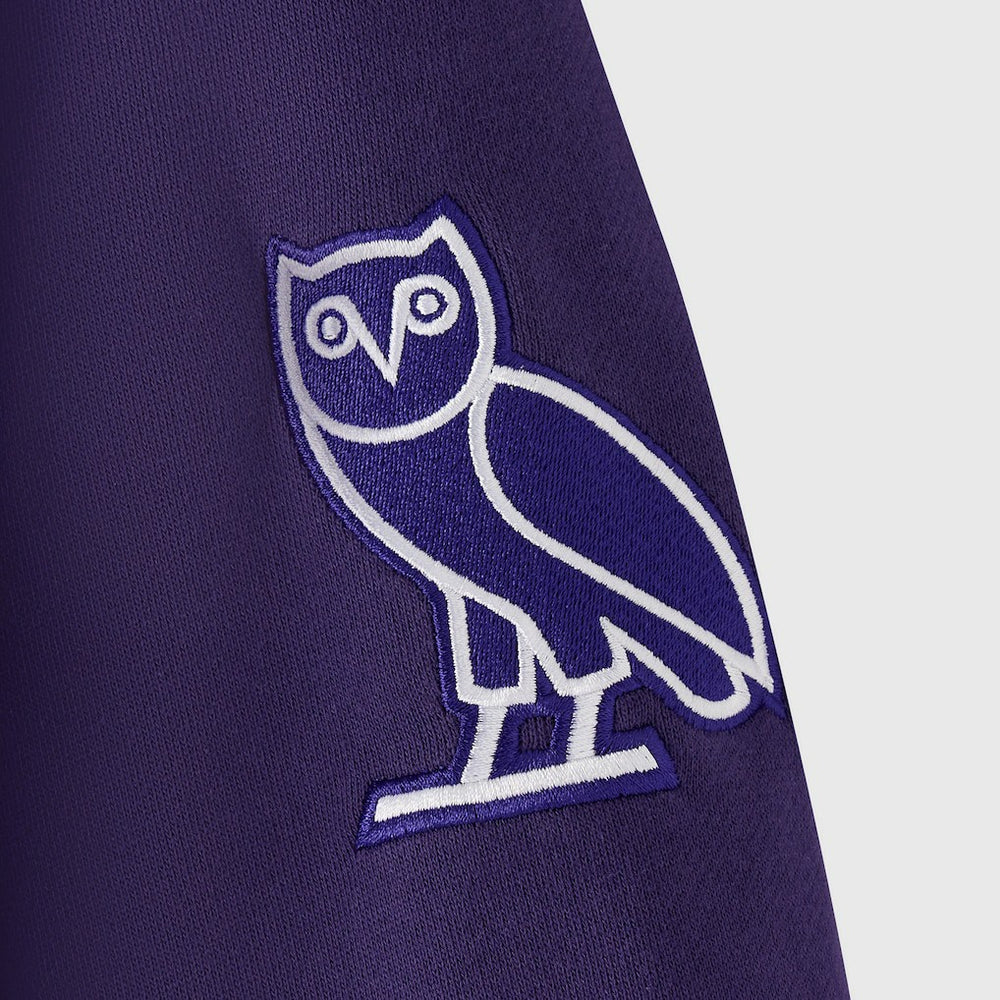 Baltimore Ravens OVO x NFL Unisex Full-Zip Waffle-Lined Hoodie - Purple - NFL