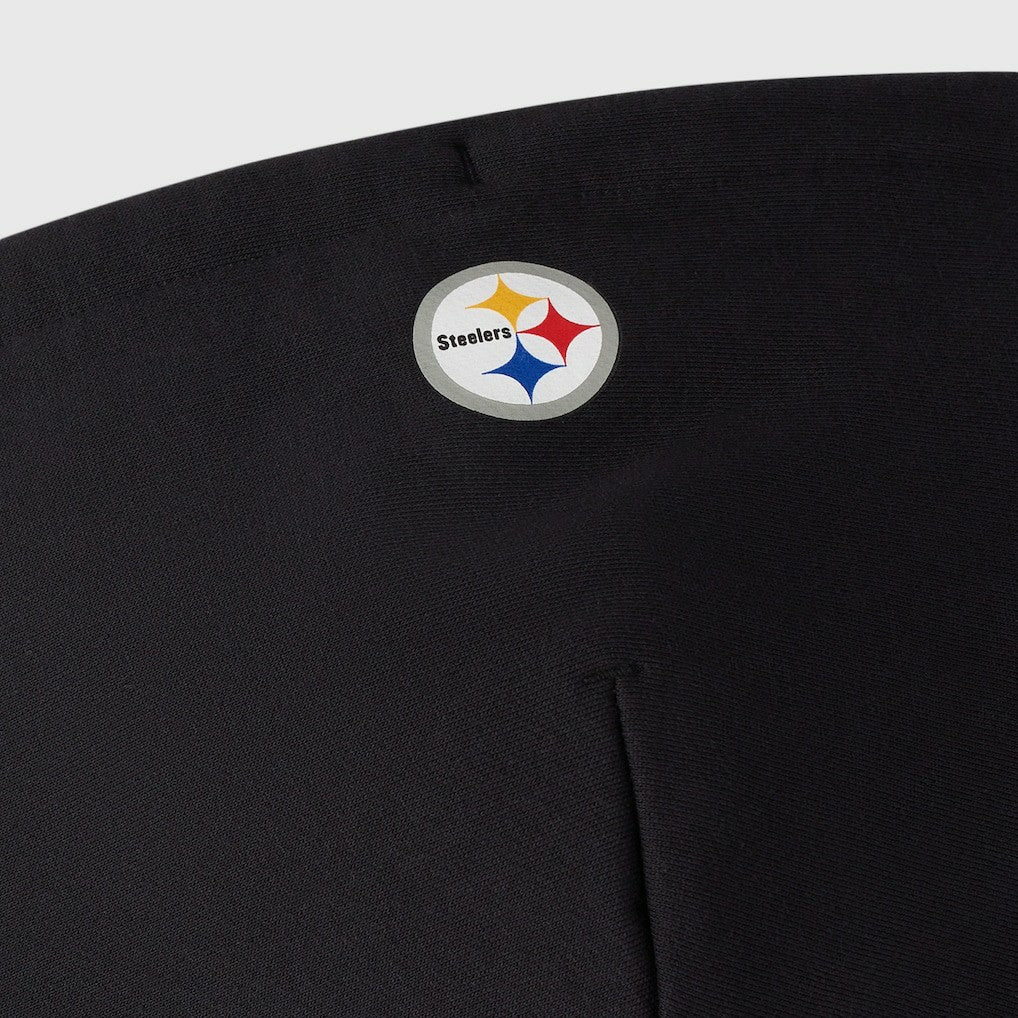 Pittsburgh Steelers OVO x NFL Unisex Full-Zip Waffle-Lined Hoodie - Black - NFL