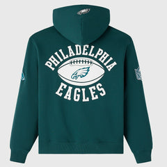 Philadelphia Eagles OVO x NFL Unisex Full-Zip Waffle-Lined Hoodie - Midnight Green - NFL