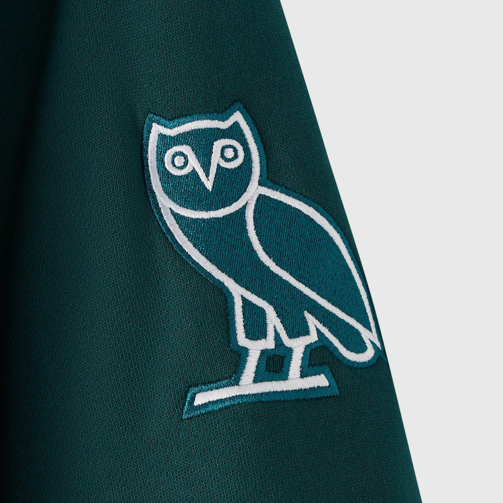 Philadelphia Eagles OVO x NFL Unisex Full-Zip Waffle-Lined Hoodie - Midnight Green - NFL