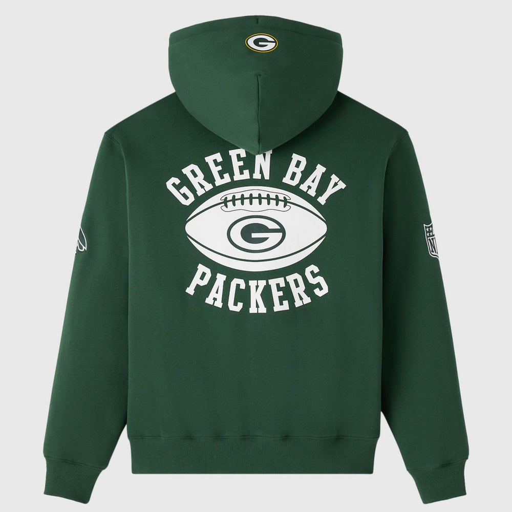 Green Bay Packers OVO x NFL Unisex Full-Zip Waffle-Lined Hoodie - Green - NFL