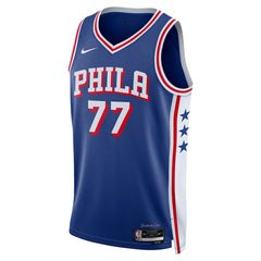 Nike VJ Edgecombe Philadelphia 76ers Unisex Swingman Jersey Icon Edition Royal