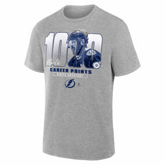 Nikita Kucherov Tampa Bay Lightning 1000 Career Points Legacy T-Shirt - Gray | NHL near me