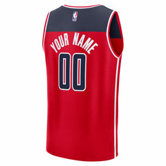 Fanatics Washington Wizards Fastbreak Custom Jersey Red Icon Edition