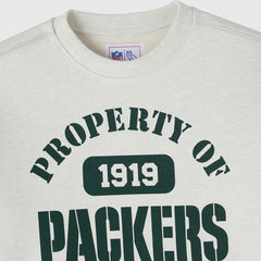 Green Bay Packers OVO x NFL Unisex Fleece Sweatshirt - Heather Gray - NFL