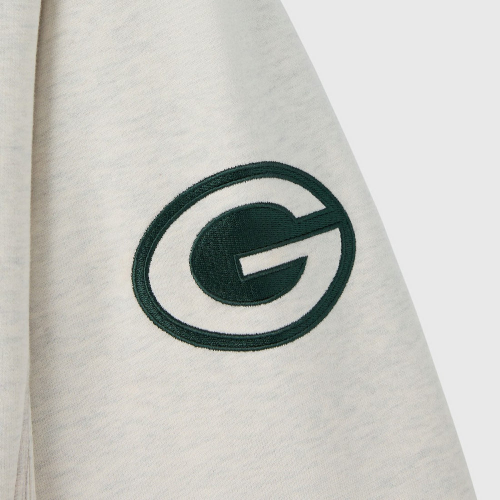 Green Bay Packers OVO x NFL Unisex Fleece Sweatshirt - Heather Gray - NFL