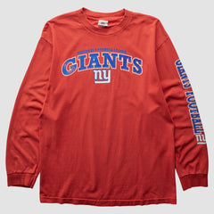 New York Giants NFL 2000s Long Sleeve T-shirt - Red Vintage - Fanatics