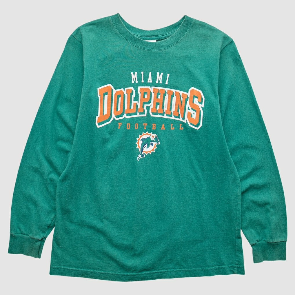Miami Dolphins NFL 2000s Long Sleeve T-shirt - Teal Vintage - Fanatics