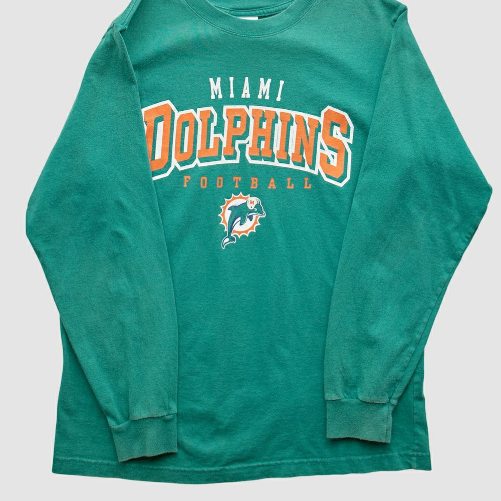 Miami Dolphins NFL 2000s Long Sleeve T-shirt - Teal Vintage - Fanatics