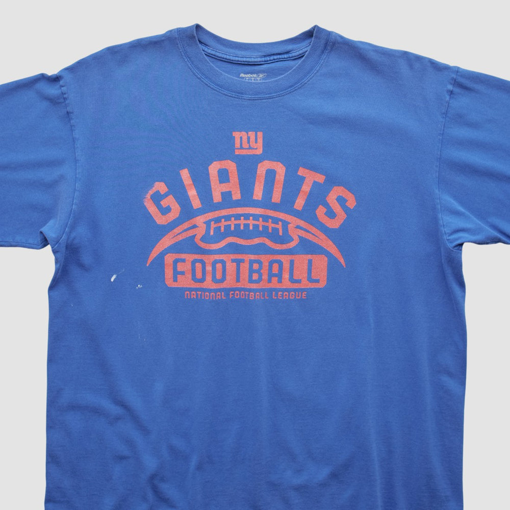 New York Giants Reebok 2000s T-shirt - Blue Vintage - Fanatics