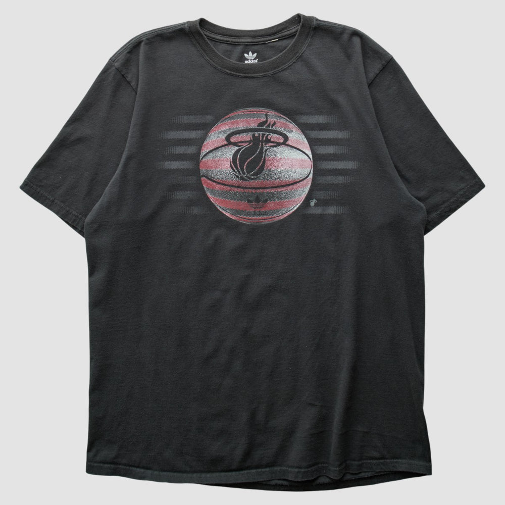 Adidas Miami Heat 2010s T-shirt Black Vintage
