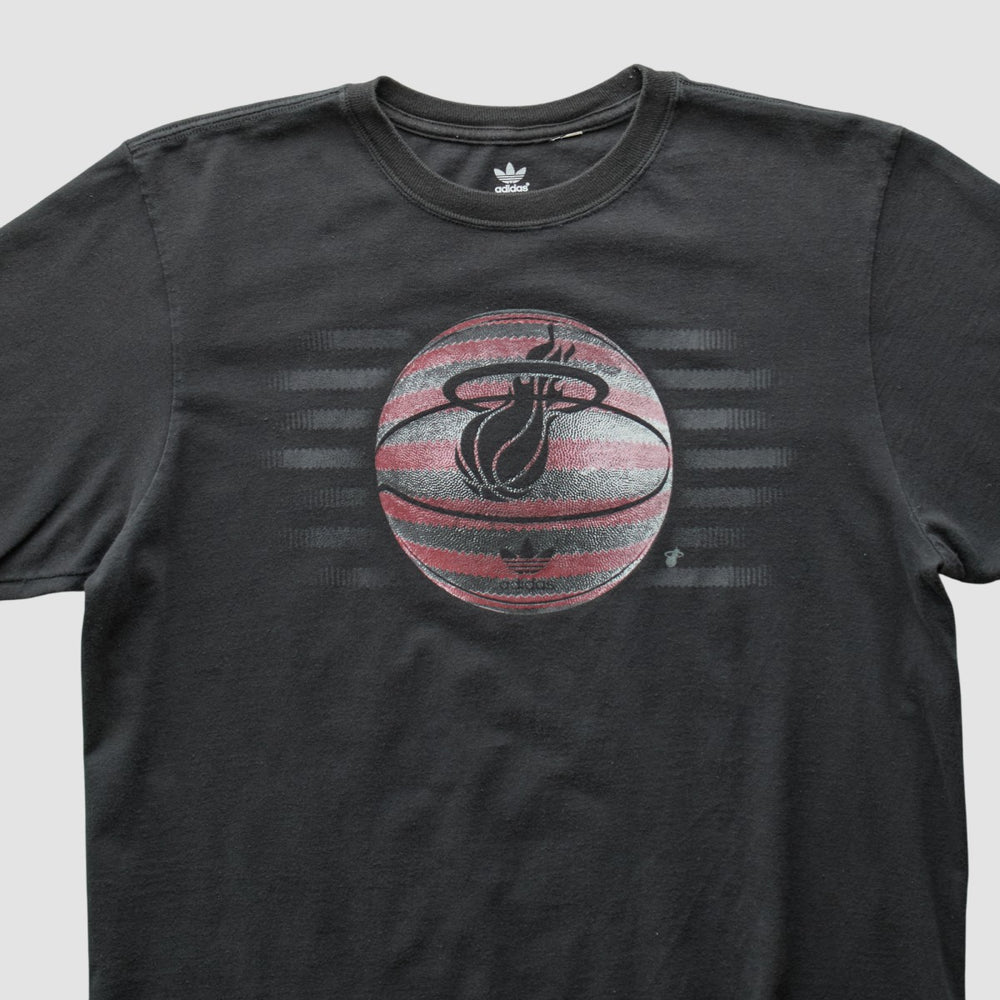 Adidas Miami Heat 2010s T-shirt Black Vintage