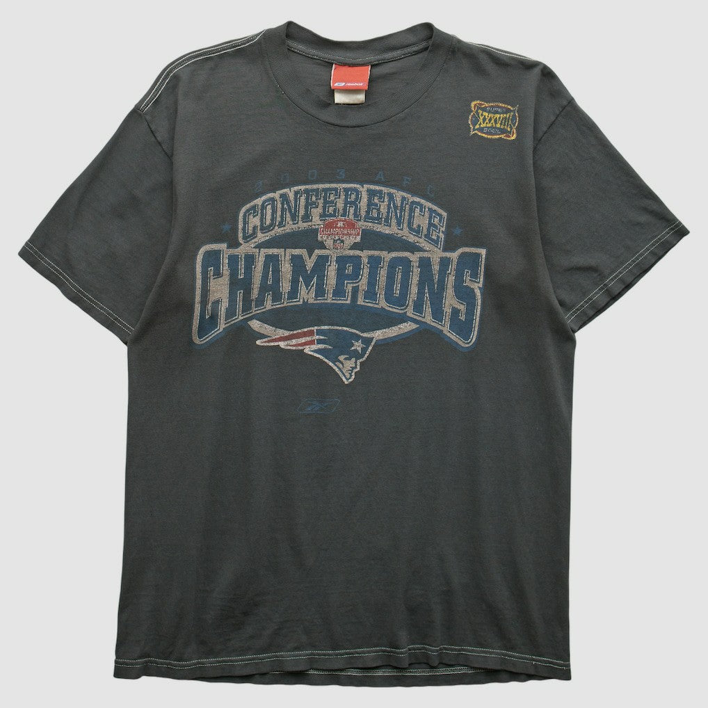 New England Patriots Reebok 2000s T-shirt - Charcoal Vintage - Fanatics