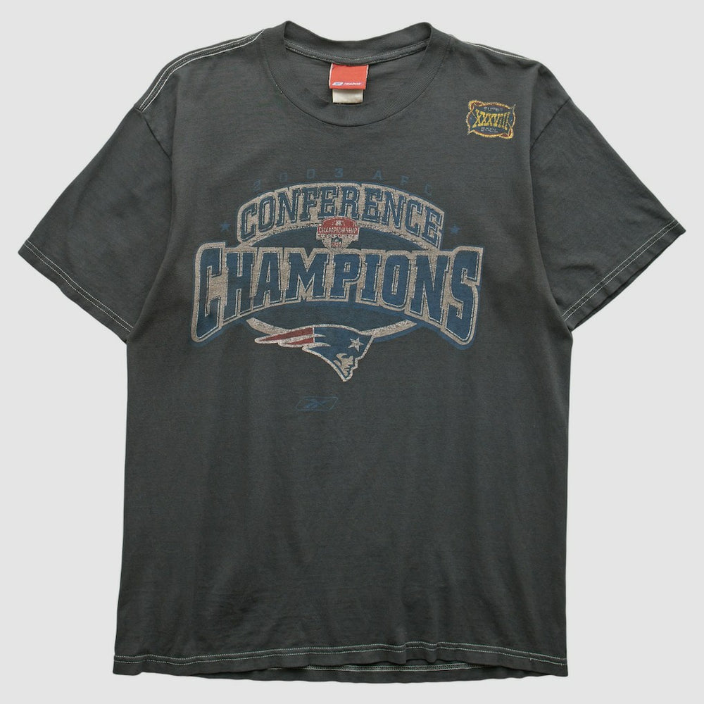 New England Patriots Reebok 2000s T-shirt - Charcoal Vintage - Fanatics
