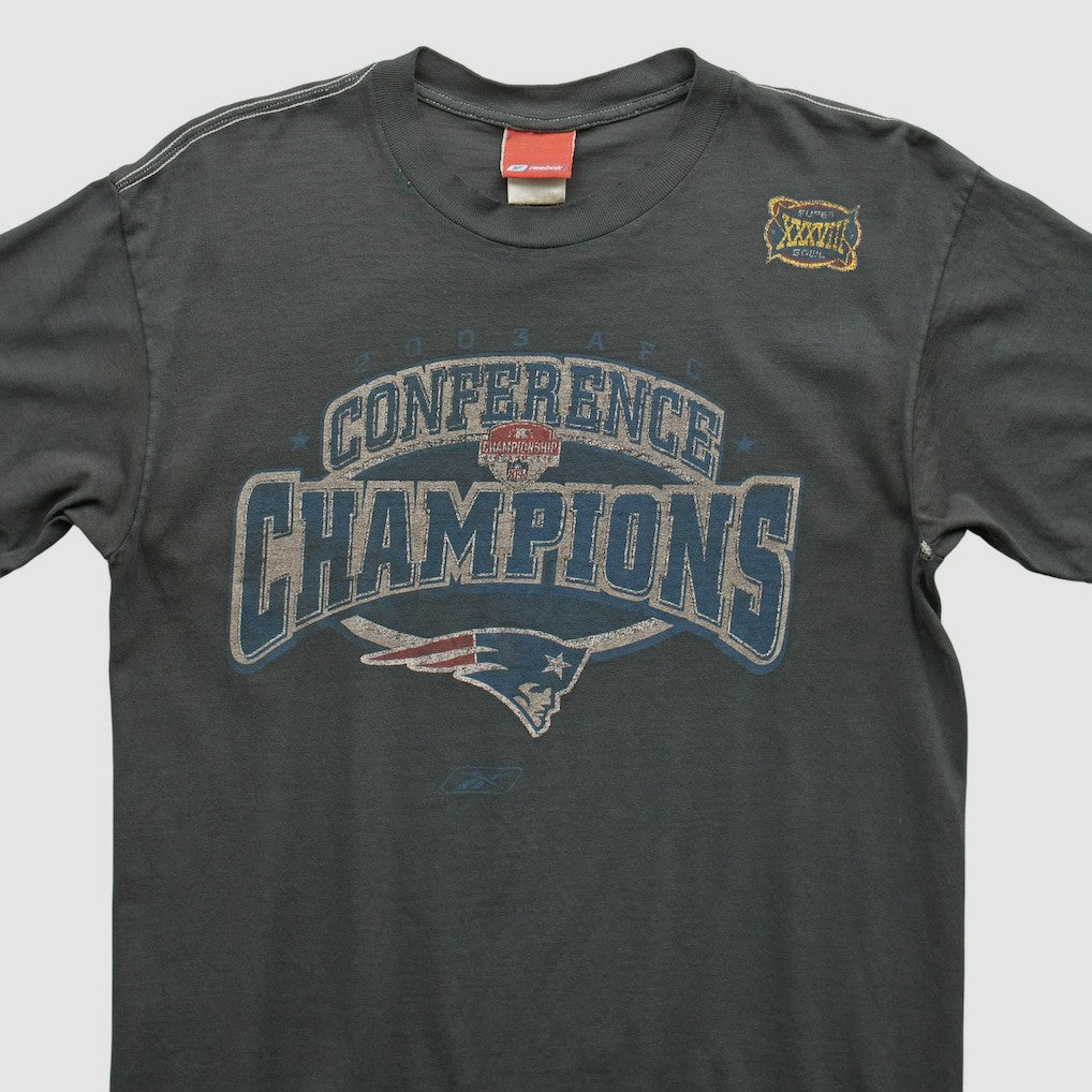 New England Patriots Reebok 2000s T-shirt - Charcoal Vintage - Fanatics