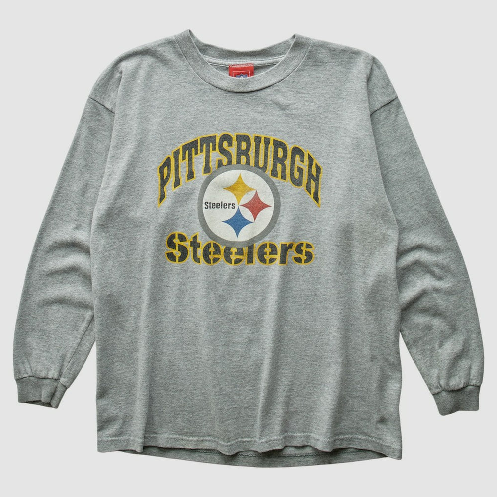 Pittsburgh Steelers NFL 2000s T-shirt - Heather Gray Vintage - Fanatics