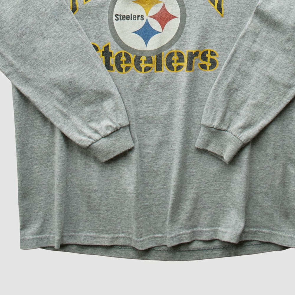 Pittsburgh Steelers NFL 2000s T-shirt - Heather Gray Vintage - Fanatics