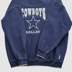 Dallas Cowboys 2000s Pullover Sweatshirt - Navy Vintage - Fanatics