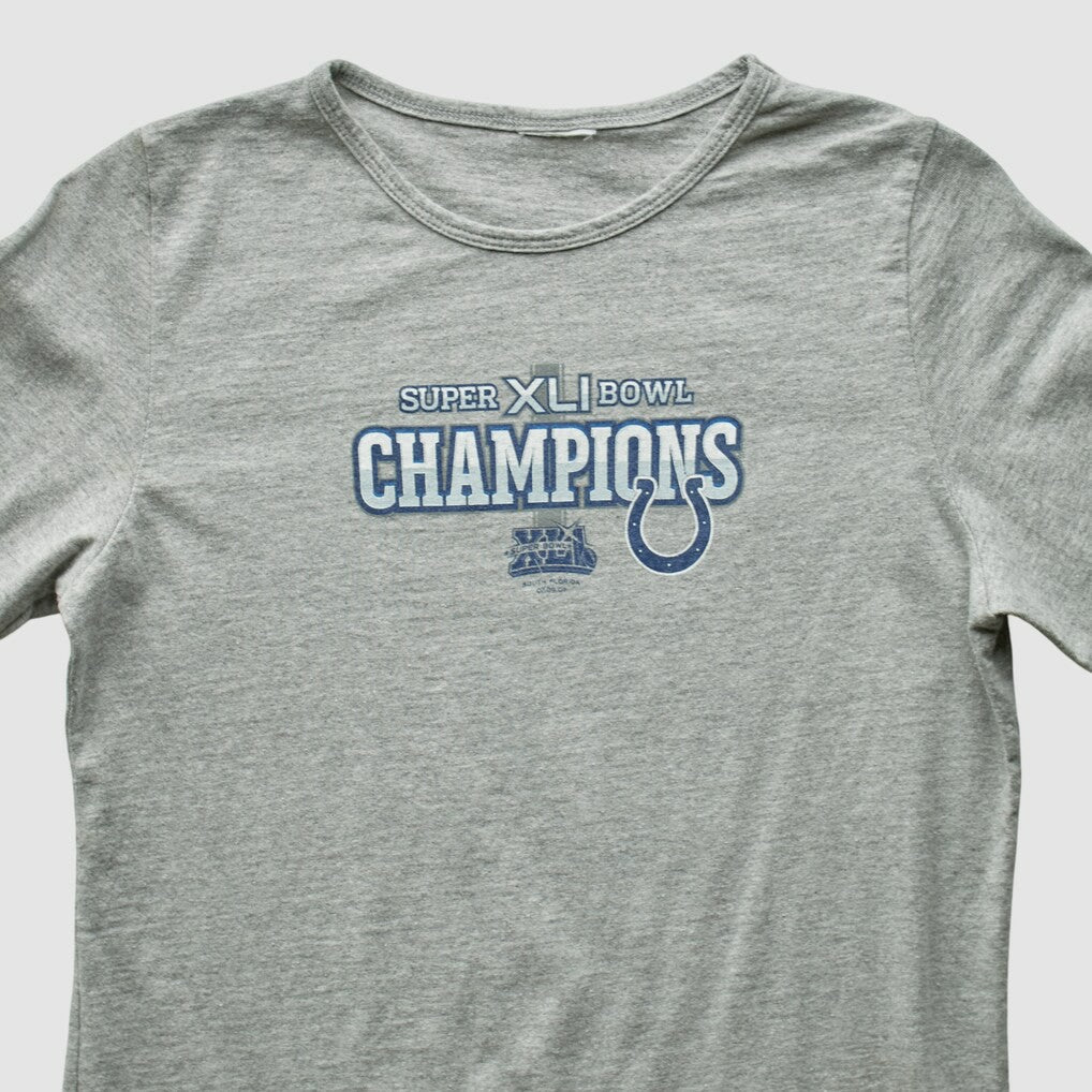 Indianapolis Colts 2007 Long Sleeve T-shirt - Heather Gray Vintage - Fanatics