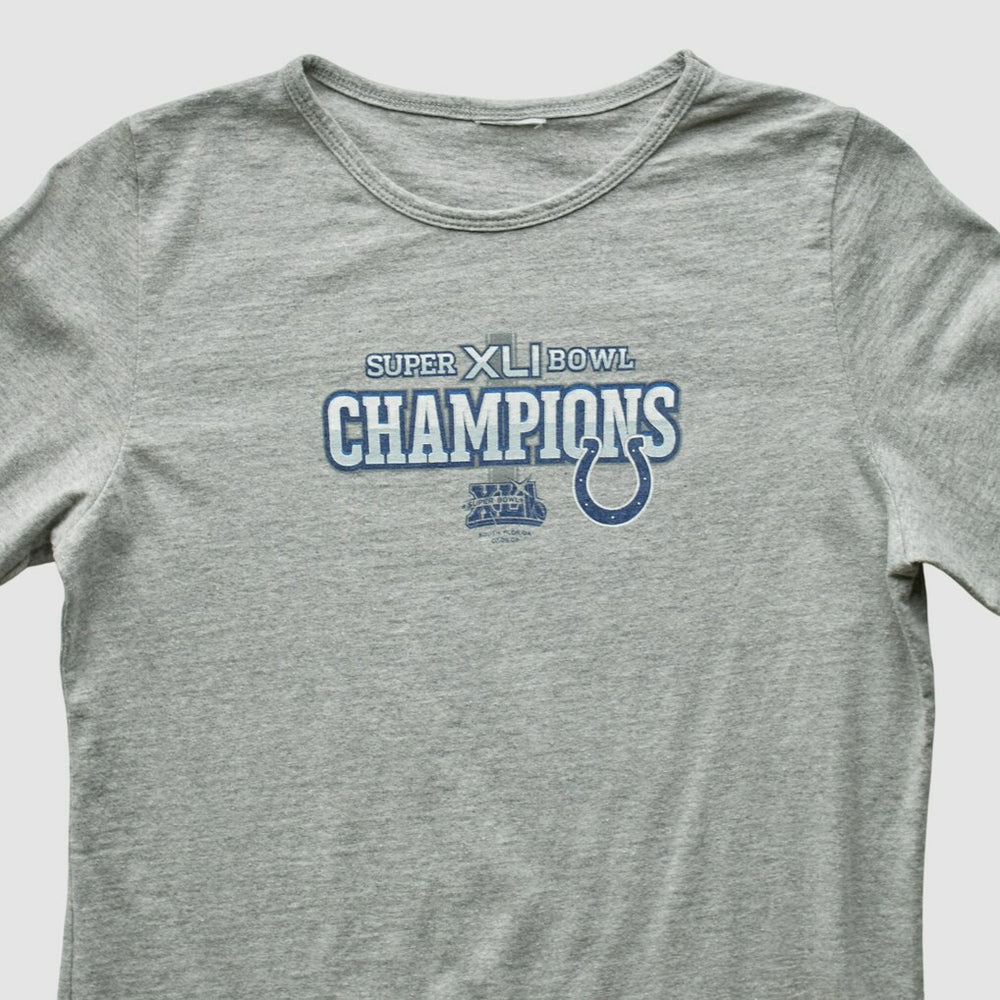 Indianapolis Colts 2007 Long Sleeve T-shirt - Heather Gray Vintage - Fanatics