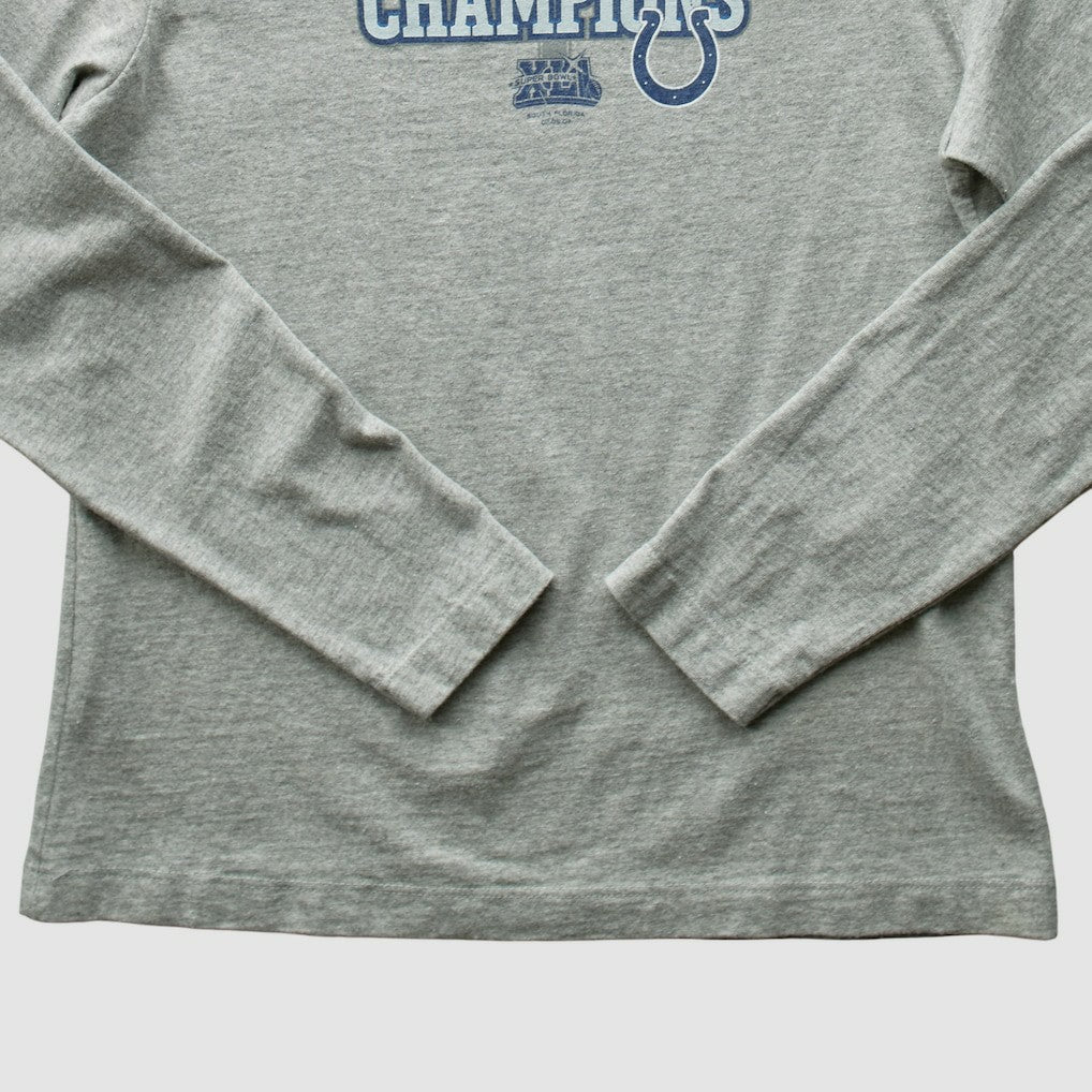 Indianapolis Colts 2007 Long Sleeve T-shirt - Heather Gray Vintage - Fanatics