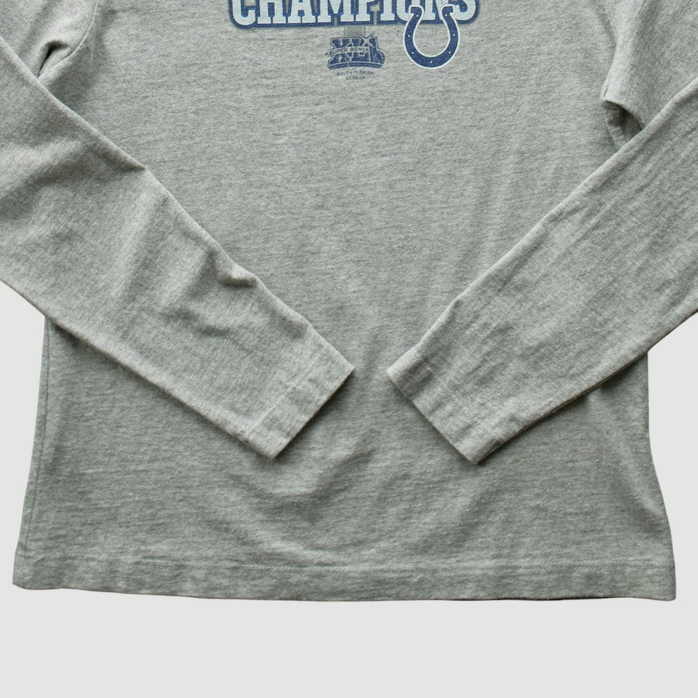 Indianapolis Colts 2007 Long Sleeve T-shirt - Heather Gray Vintage - Fanatics