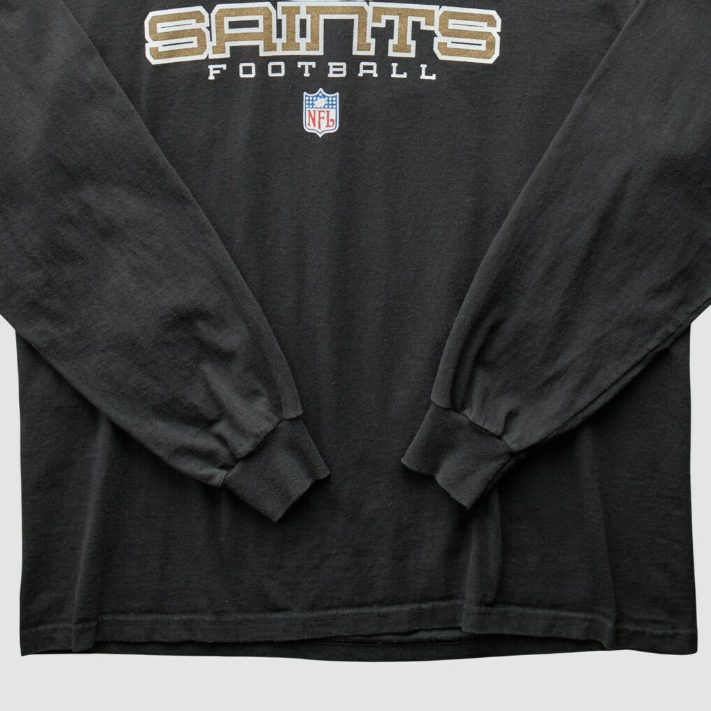 New Orleans Saints 2000s Long Sleeve T-shirt - Black Vintage - Fanatics