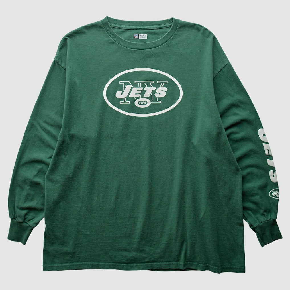 New York Jets 2010s Long Sleeve T-shirt - Green Vintage - Fanatics