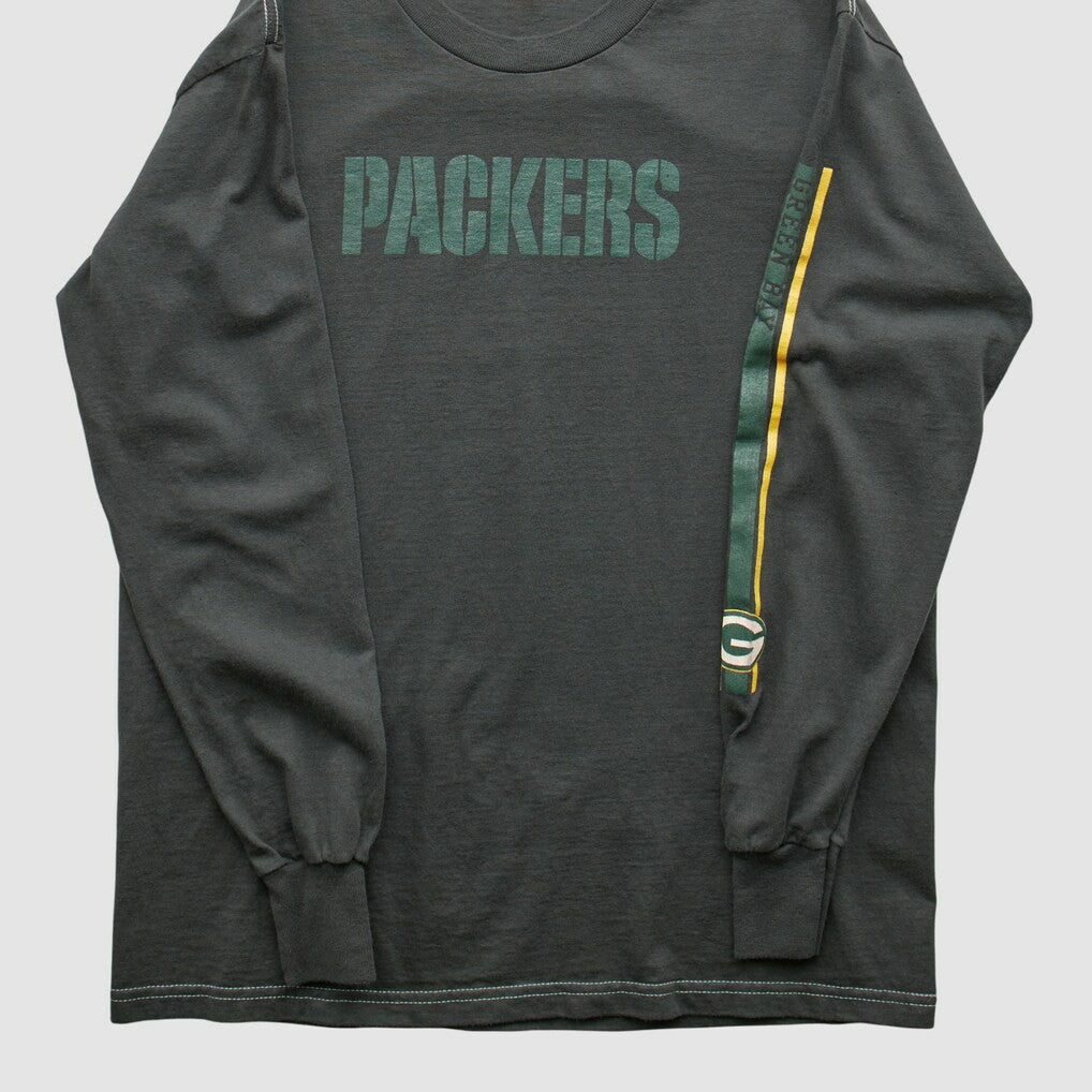 Green Bay Packers NFL 2000s Long Sleeve T-shirt - Charcoal Vintage - Fanatics