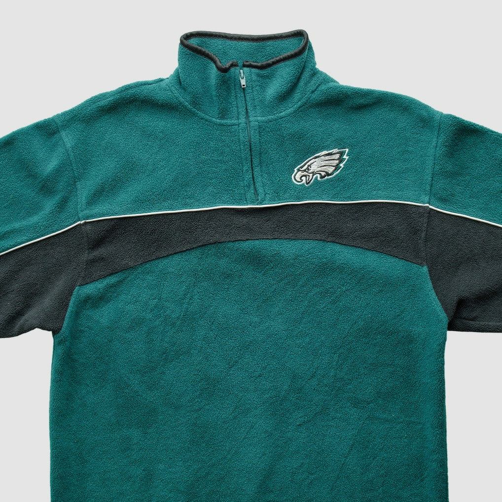 Philadelphia Eagles NFL 2000s 1/4 Zip Sweatshirt - Green Vintage - Fanatics