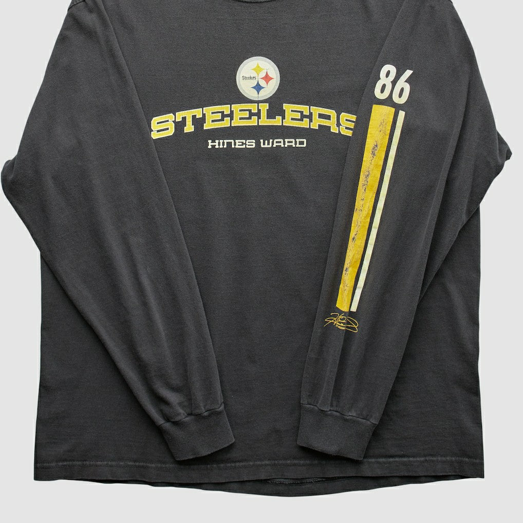 Pittsburgh Steelers NFL 2000s Long Sleeve T-shirt - Black Vintage - Fanatics