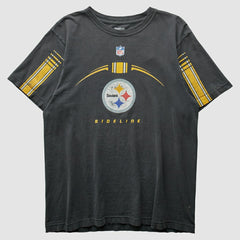 Pittsburgh Steelers Reebok 2000s T-shirt - Charcoal Vintage - Fanatics