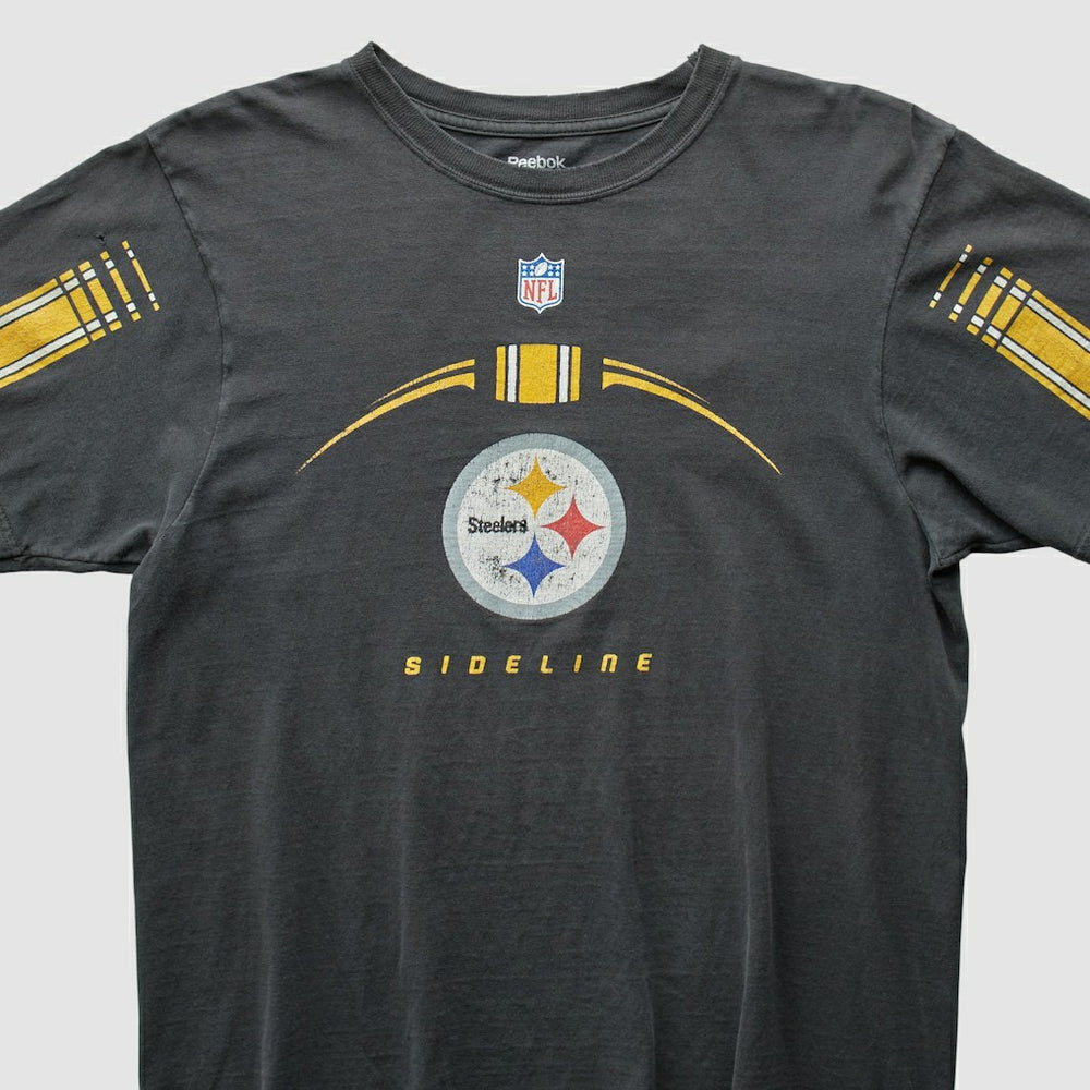 Pittsburgh Steelers Reebok 2000s T-shirt - Charcoal Vintage - Fanatics