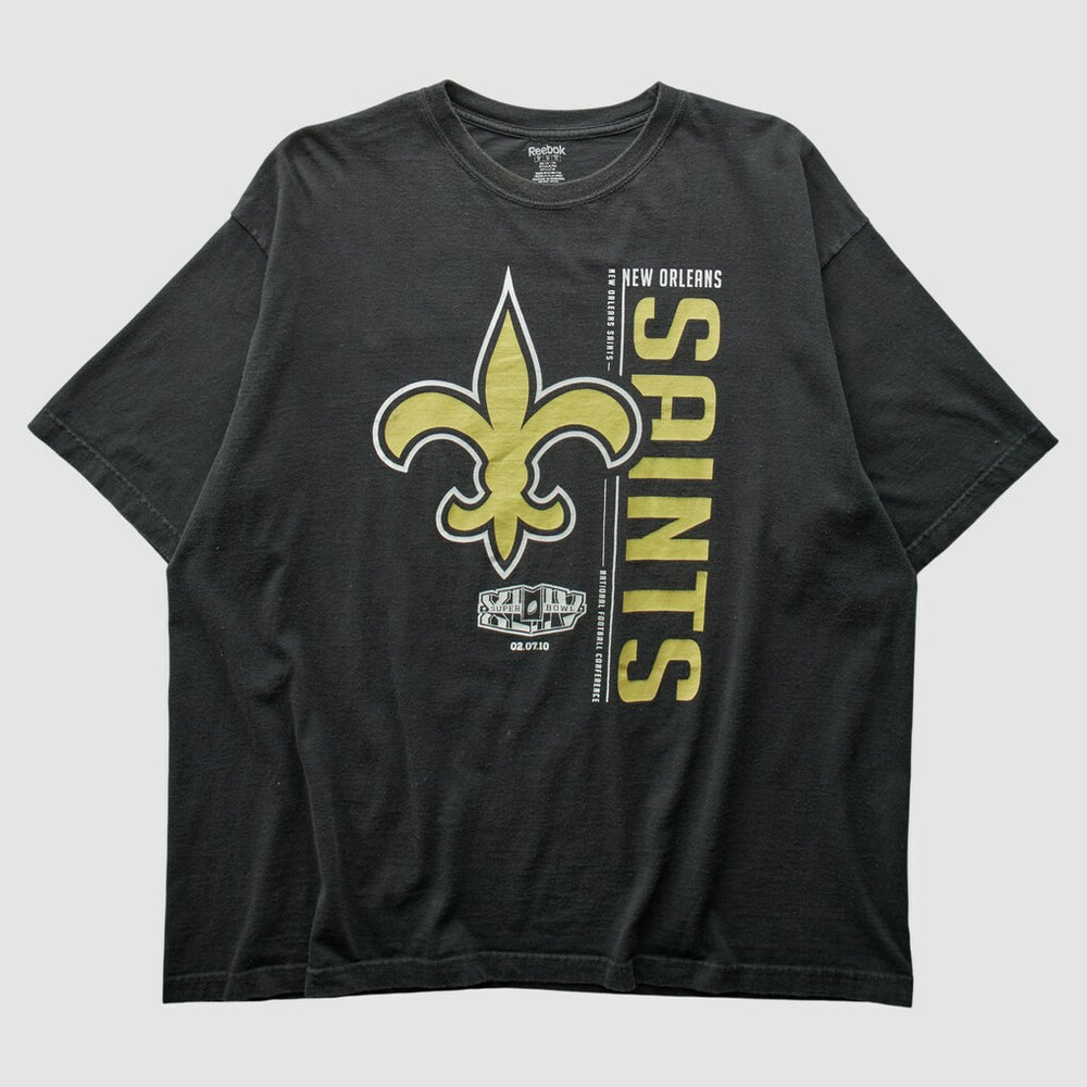 New Orleans Saints Reebok 2010 T-shirt - Black Vintage - Fanatics