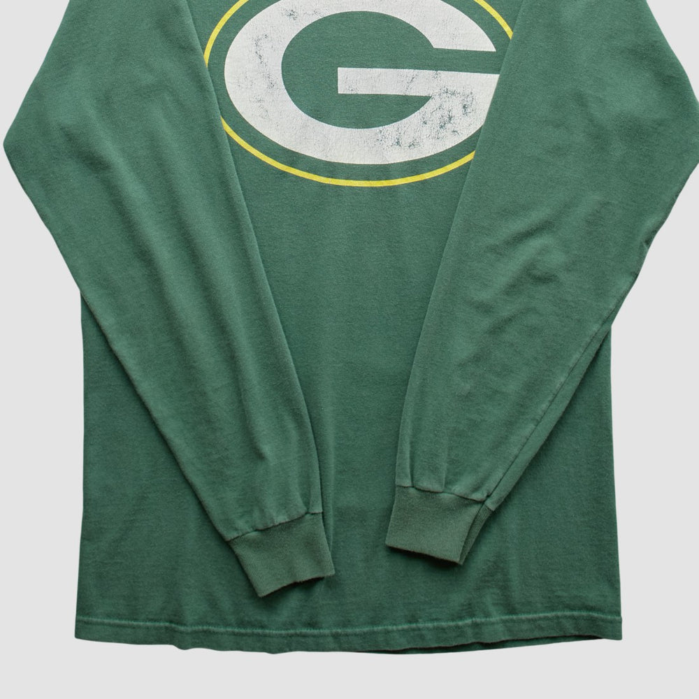 Green Bay Packers Reebok 2000s Long Sleeve T-shirt - Green Vintage - Fanatics