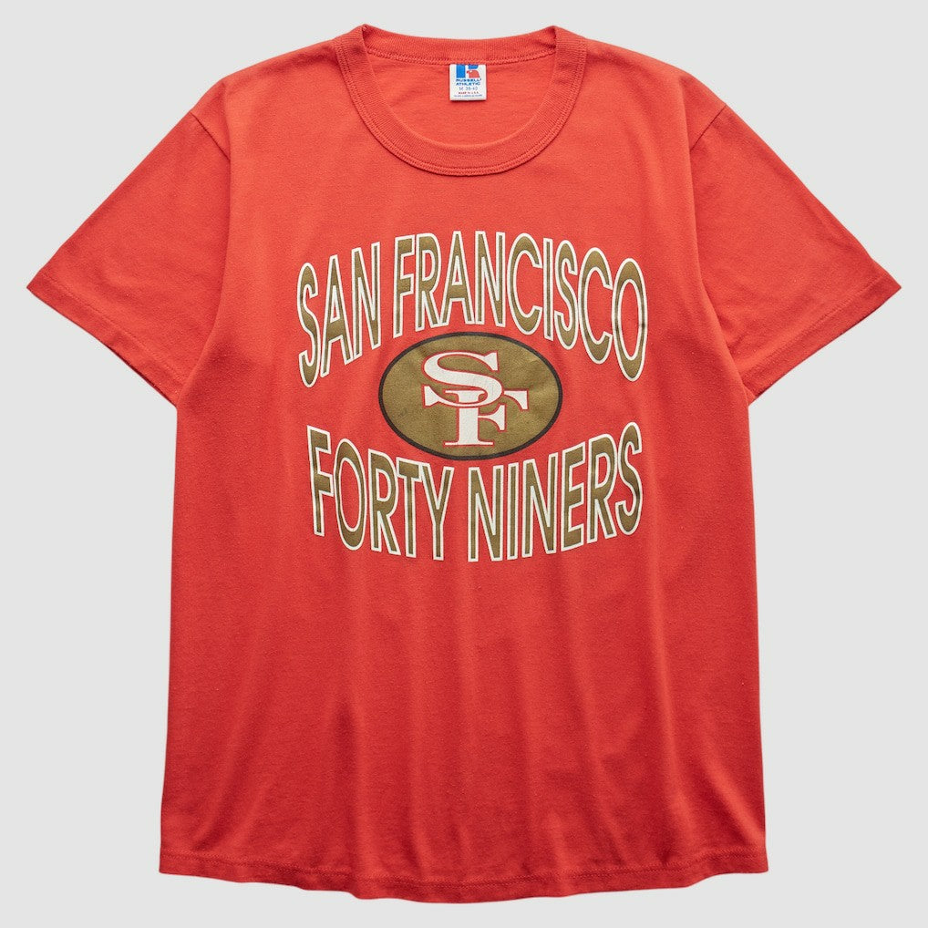 San Francisco 49ers Russell 90s T-shirt - Red Vintage - Fanatics