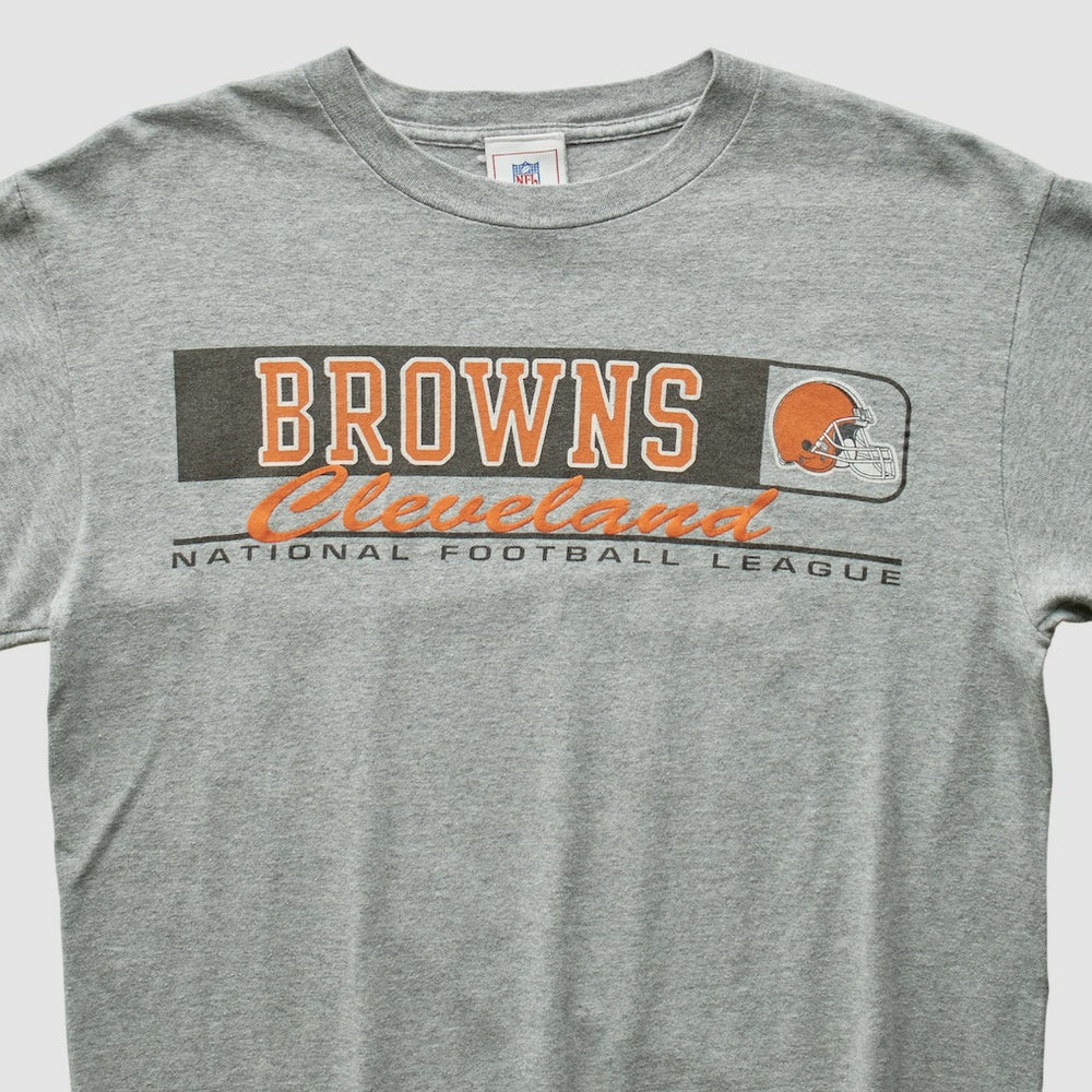 Cleveland Browns NFL 2000s Long Sleeve T-shirt - Heather Gray Vintage - Fanatics
