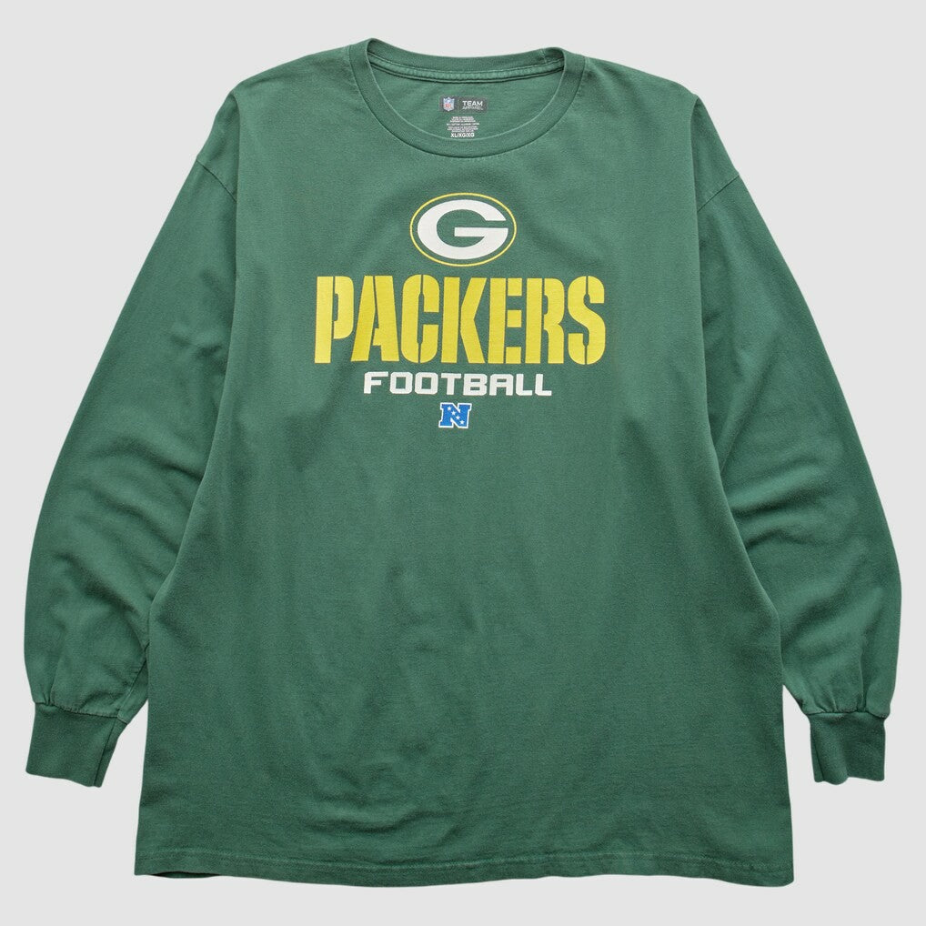 Green Bay Packers NFL 2010s Long Sleeve T-shirt - Green Vintage - Fanatics