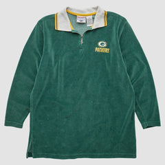 Green Bay Packers Game Day Clothing 90s 1/4 Zip Sweatshirt - Green Vintage - Fanatics
