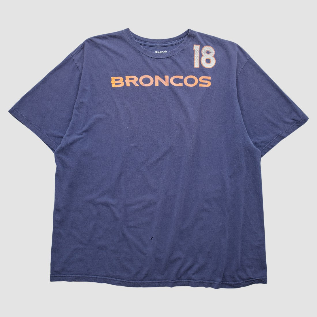 Denver Broncos Reebok 2010s T-shirt - Navy Vintage - Fanatics
