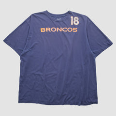 Denver Broncos Reebok 2010s T-shirt - Navy Vintage - Fanatics